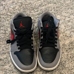 Air Jordan Black and Gray Sneakers